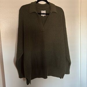 Aerie polo waffle sweater. Medium (oversized fit)